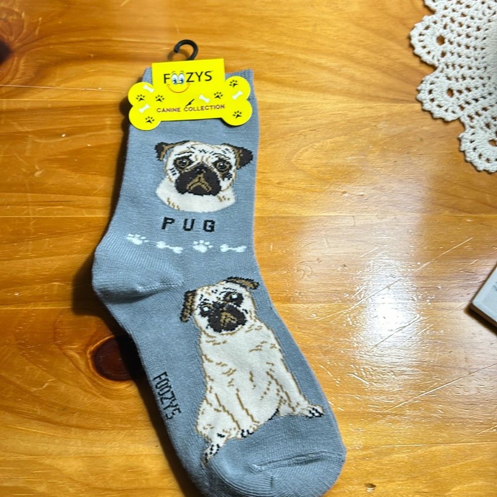 PUG SOCKS NEW